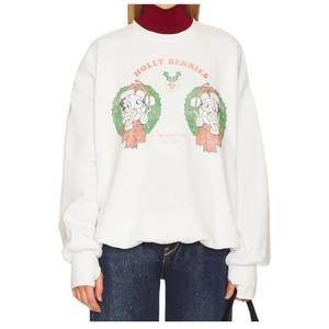NEW THE LAUNDRY ROOM holly berries sweater in white